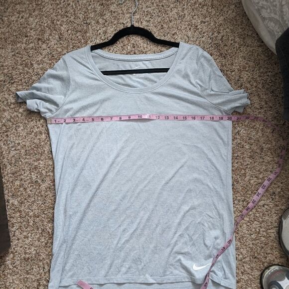 (Nike) Dri-Fit Heather Gray T-shirt Large - Picture 6 of 8